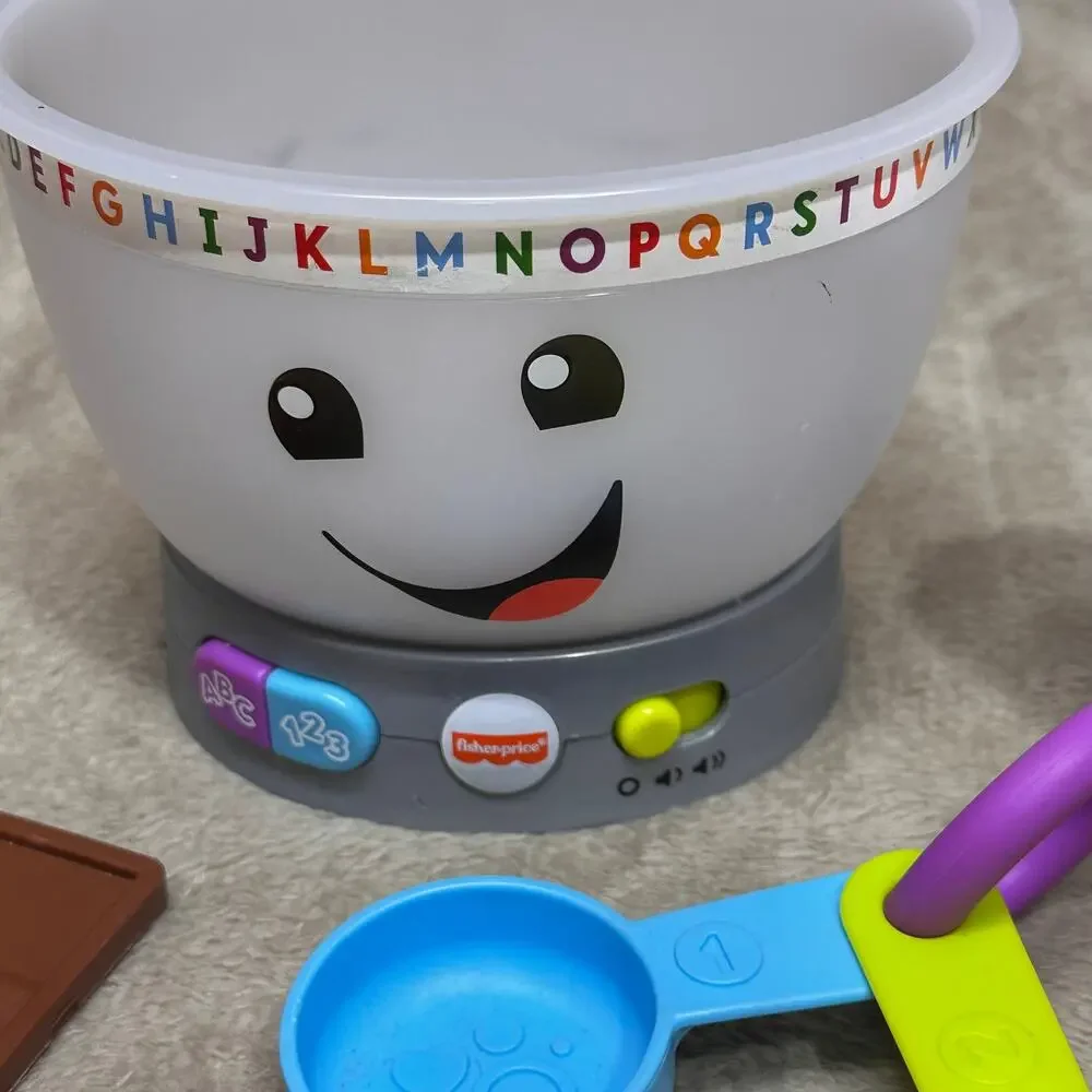 Fisher Price Laugh & Learn Mixing Bowl Set Replacement Tested Works Partial